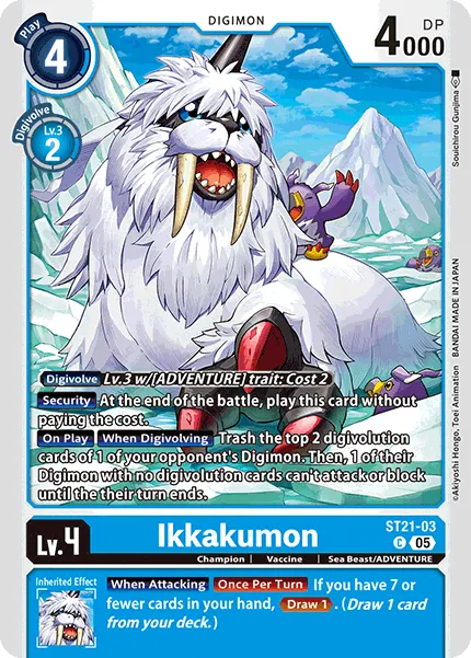 Ikkakumon &mdash; Digimon Card Game card