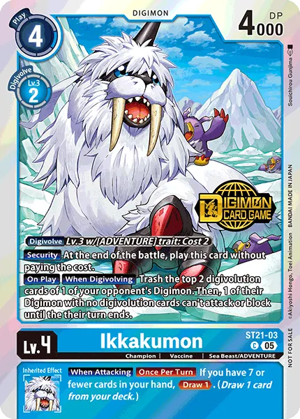 Ikkakumon &mdash; Digimon Card Game card
