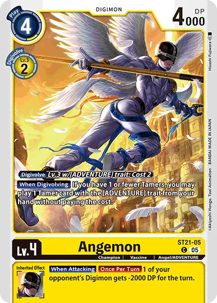 Angemon &mdash; Digimon Card Game card