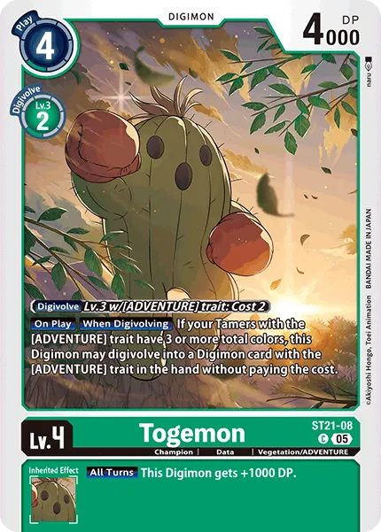Togemon &mdash; Digimon Card Game card
