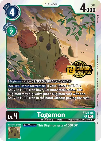 Togemon &mdash; Digimon Card Game card