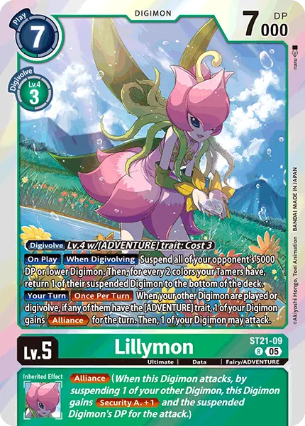 Lillymon &mdash; Digimon Card Game card
