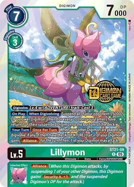 Lillymon &mdash; Digimon Card Game card