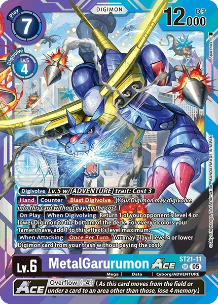 MetalGarurumon ACE &mdash; Digimon Card Game card