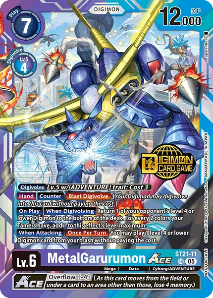 MetalGarurumon ACE &mdash; Digimon Card Game card