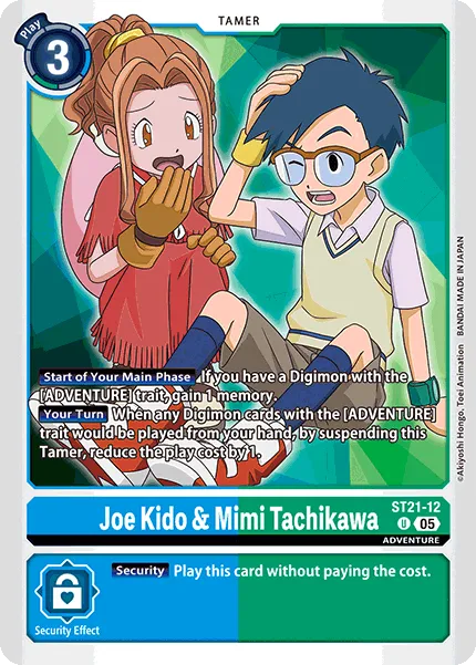Joe Kido & Mimi Tachikawa &mdash; Digimon Card Game card