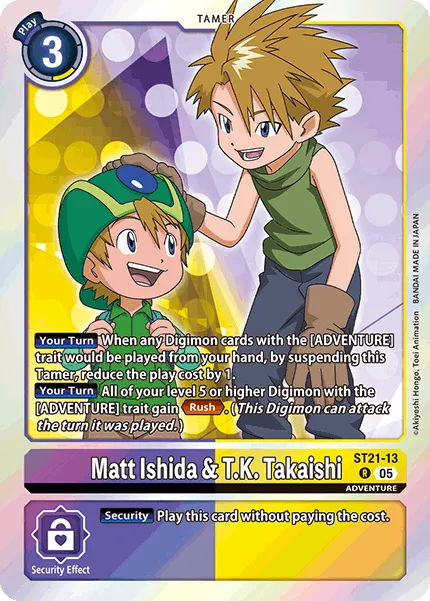 Matt Ishida & T.K. Takaishi &mdash; Digimon Card Game card