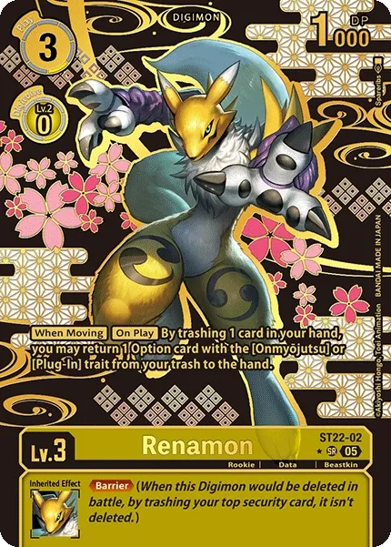 Renamon &mdash; Digimon Card Game card