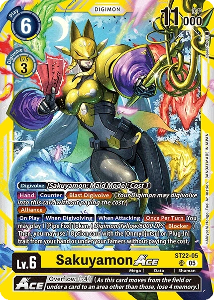 Sakuyamon ACE &mdash; Digimon Card Game card