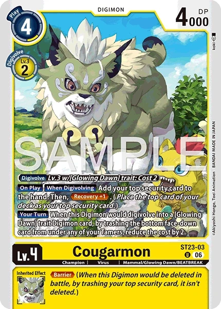 Cougarmon &mdash; Digimon Card Game card