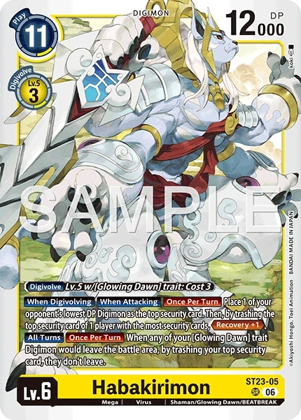 Habakirimon &mdash; Digimon Card Game card
