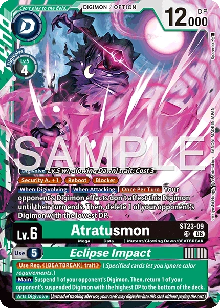 Atratusmon &mdash; Digimon Card Game card