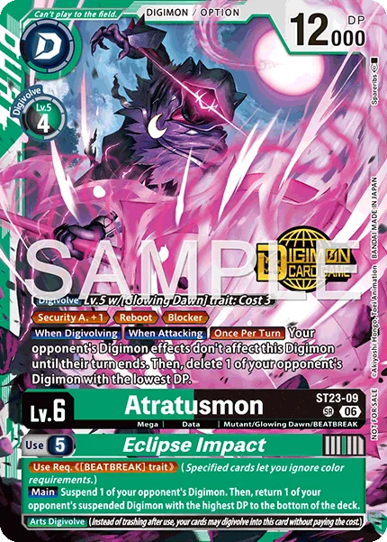 Atratusmon &mdash; Digimon Card Game card