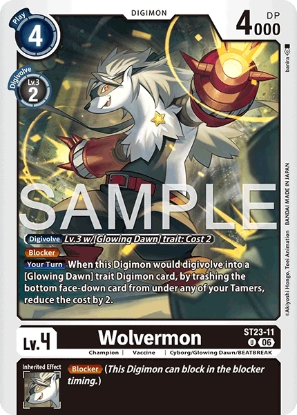 Wolvermon &mdash; Digimon Card Game card
