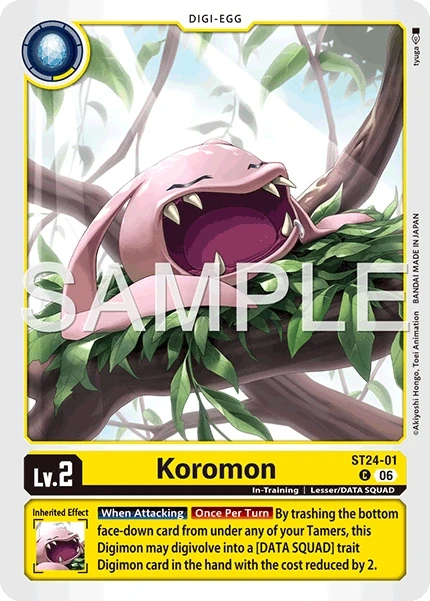 Koromon &mdash; Digimon Card Game card