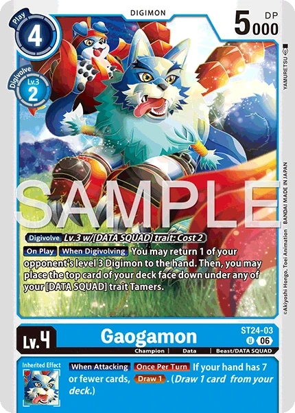 Gaogamon &mdash; Digimon Card Game card