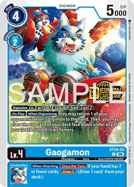 Gaogamon &mdash; Digimon Card Game card