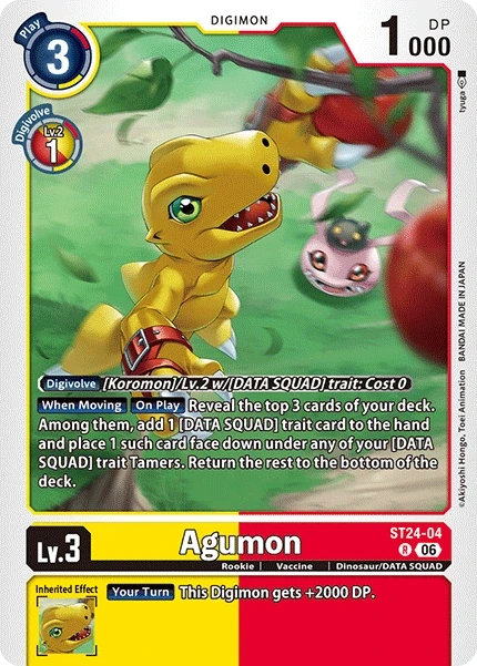 Agumon &mdash; Digimon Card Game card