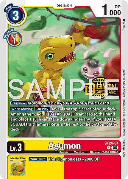 Agumon &mdash; Digimon Card Game card