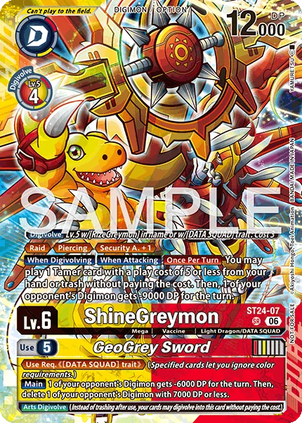 ShineGreymon &mdash; Digimon Card Game card