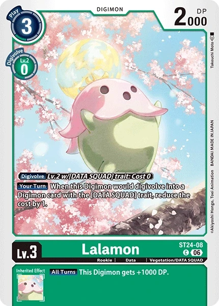 Lalamon &mdash; Digimon Card Game card