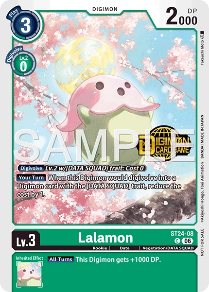 Lalamon &mdash; Digimon Card Game card