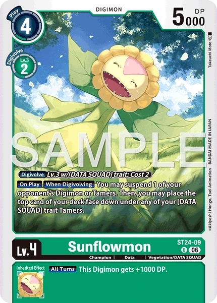 Sunflowmon &mdash; Digimon Card Game card