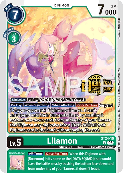 Lilamon &mdash; Digimon Card Game card