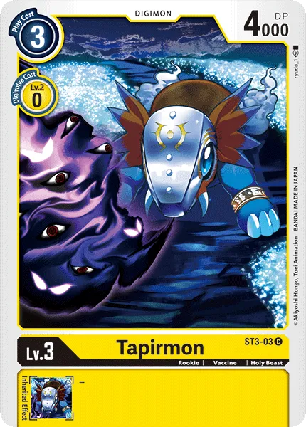 Tapirmon &mdash; Digimon Card Game card