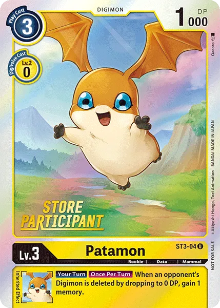 Patamon &mdash; Digimon Card Game card