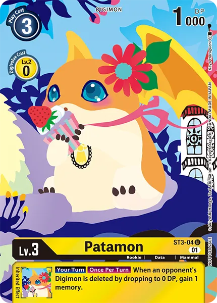 Patamon &mdash; Digimon Card Game card