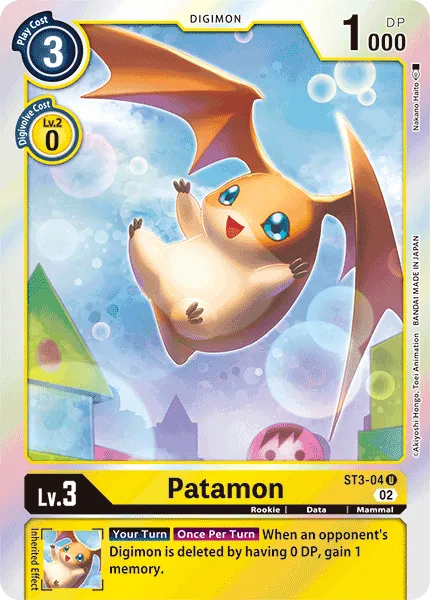 Patamon &mdash; Digimon Card Game card