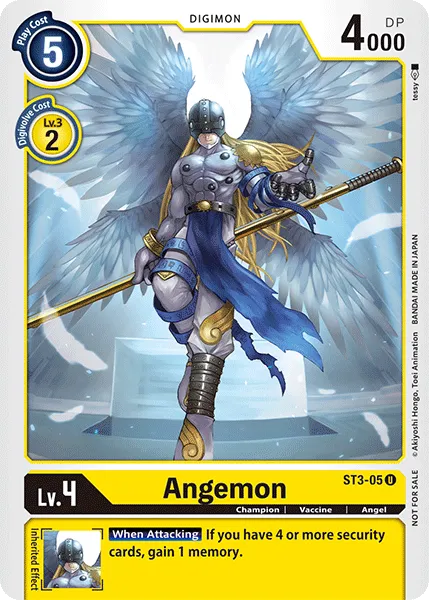 Angemon &mdash; Digimon Card Game card