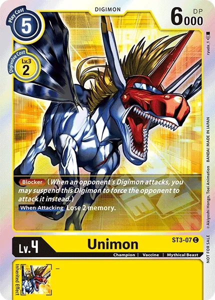 Unimon &mdash; Digimon Card Game card