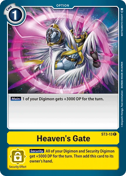 Heaven's Gate &mdash; Digimon Card Game card