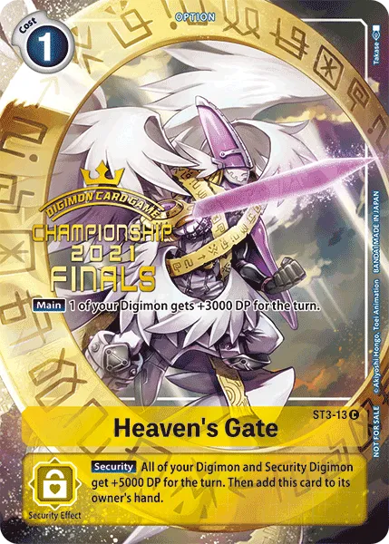 Heaven's Gate &mdash; Digimon Card Game card