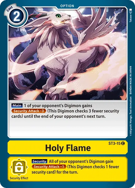 Holy Flame &mdash; Digimon Card Game card