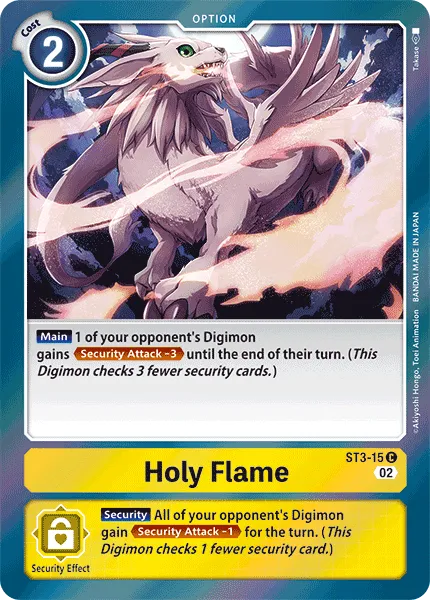 Holy Flame &mdash; Digimon Card Game card