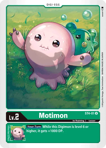 Motimon &mdash; Digimon Card Game card