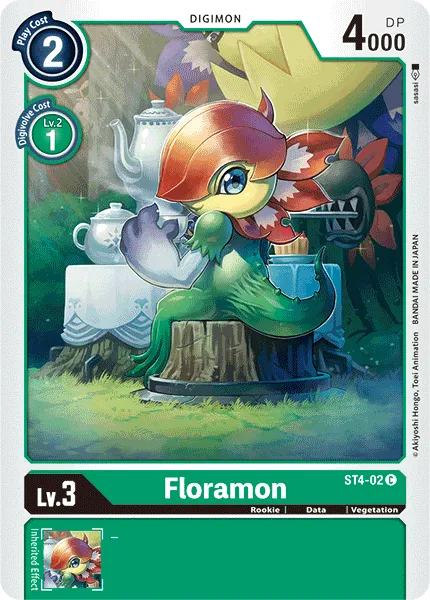 Floramon &mdash; Digimon Card Game card