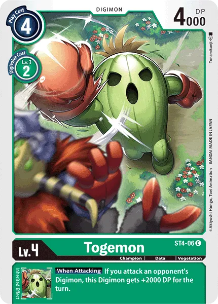 Togemon &mdash; Digimon Card Game card