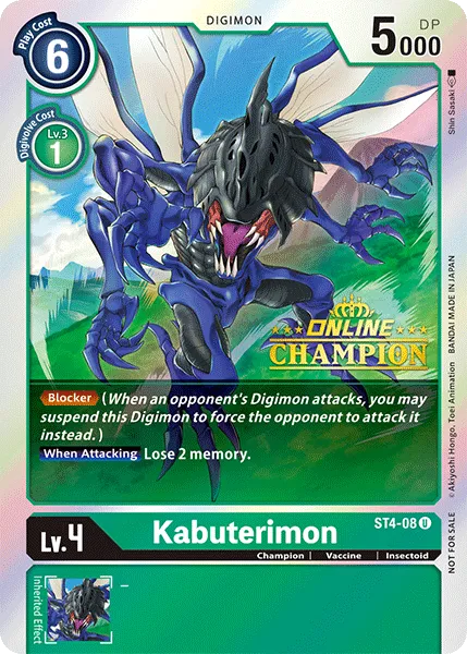 Kabuterimon &mdash; Digimon Card Game card