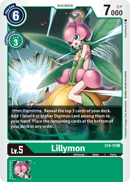 Lillymon &mdash; Digimon Card Game card