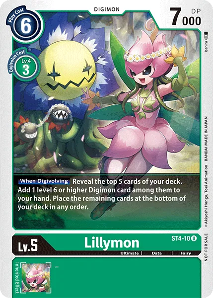 Lillymon &mdash; Digimon Card Game card