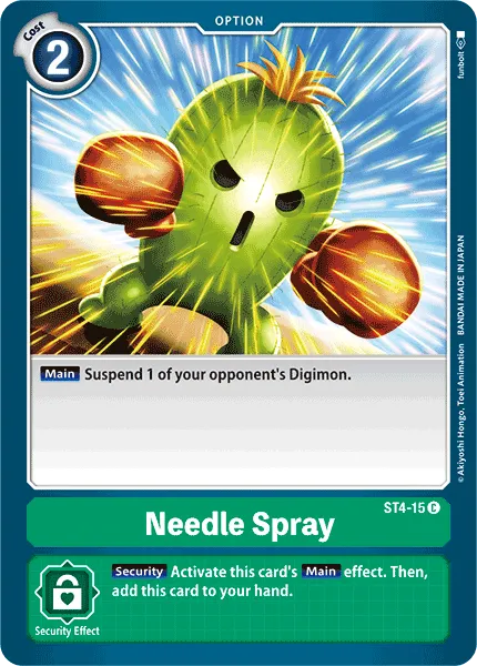 Needle Spray &mdash; Digimon Card Game card