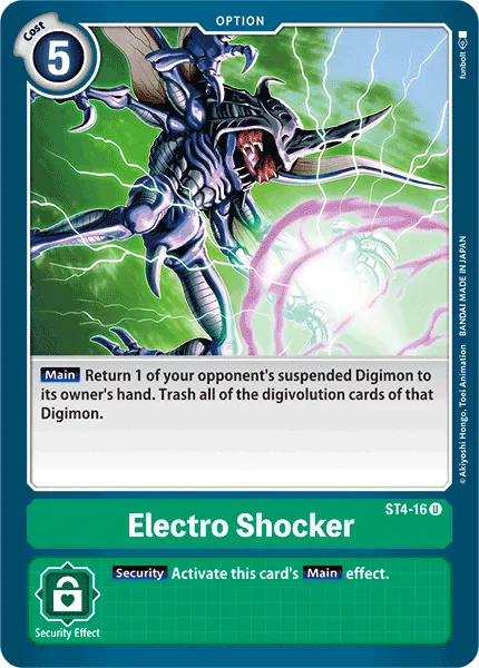 Electro Shocker &mdash; Digimon Card Game card