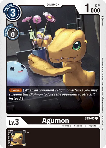 Agumon &mdash; Digimon Card Game card