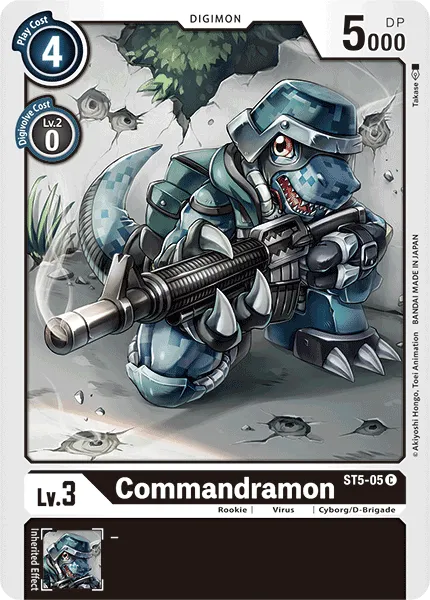 Commandramon &mdash; Digimon Card Game card