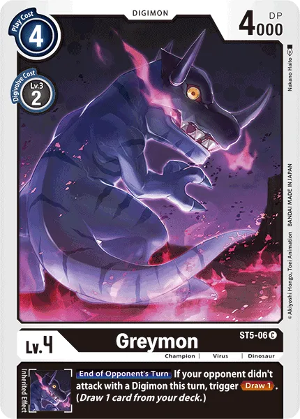 Greymon &mdash; Digimon Card Game card