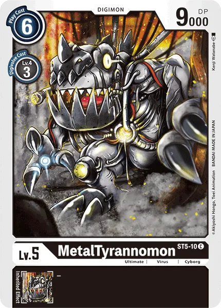 MetalTyrannomon &mdash; Digimon Card Game card